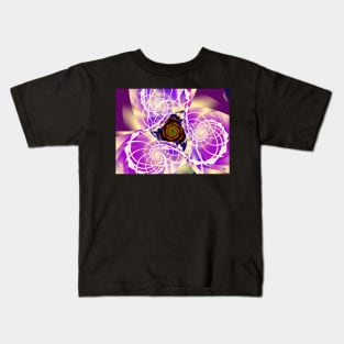 Spirals Around A Rose Kids T-Shirt